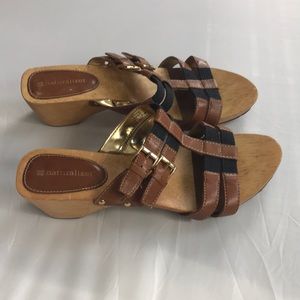 3/$20 Naturalizer Athina Wooden shoe sz 8.5 M